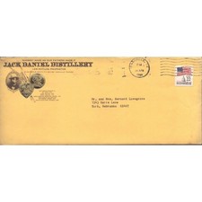 Vintage 1986 Jack Daniel Distillery Signed Letter Envelope & Photo Lynchburg TN picture
