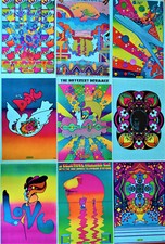 Vintage Peter Max mini-posters, 11