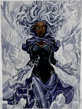 GGC Studio Marvel Storm Artist Hand Drawn Auto Sketch Card 1/1 ACEO ORIGINAL ART picture