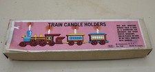 Vintage Shackman Wooden Train Candle Holder Birthday Cake Topper No. 2346 picture