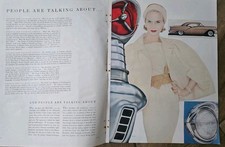 1955 Women's fashion and Oldsmobile Cadillac Chevrolet Cars 6 Page vintage Ad picture