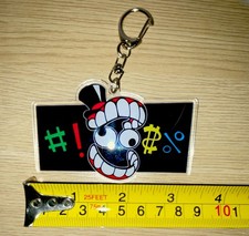 🎪 THE AMAZING DIGITAL CIRCUS 🎪 2x3.25 NEW CENSOR KEYCHAIN bag charm Caine picture