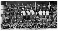 BUFFALO SOLDIERS 8X10 PHOTO USA US ARMY ALL BLACK CAVALRY REGIMENT WIDE BORDER picture