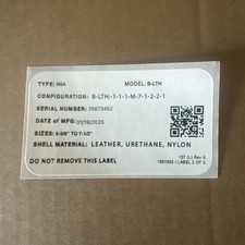Cairns Fire Helmet Replacement Labels (non Certified) picture