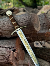 Handmade Merlin Excalibur Sword Cosplay King Arthur Knight Templar Sword picture