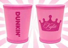 Dunkin’ King Kylie Jenner Collection Pink Cup Sleeve LIMITED EDITION RARE picture