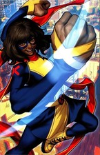 💥 MS MARVEL THE NEW MUTANT #1 STANLEY ARTGERM LAU 1:100 VIRGIN VARIANT 2023 VF picture