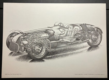 1948 Ferrari Tipo 166 Inter Corsa Yoshihiro Inomoto Cross-Section Wall Art Print picture