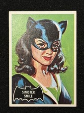 1966 Topps Batman Black Bat - Sinister Smile Cat Woman #27 EX/EX-MT *CENTERED* picture