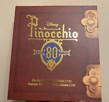 Disney Pinocchio Pin Set Limited Edition 5 Pins 80th Anniversary Boxed LE - NEW picture