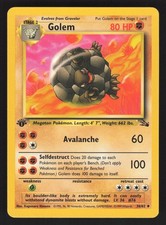 English NM Golem 36/62 FO 1st Edition Pokemon Fossil picture