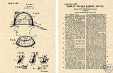 CAIRNS FIRE HELMET 1926 US PATENT ART PRINT READY TO FRAME fighting eagle FDNY picture