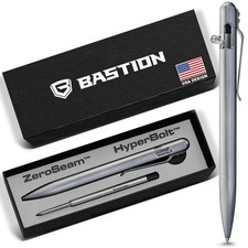 BASTION Slim Titanium Bolt Action Ink Pen | EDC Pocket Mens Gift Luxury picture
