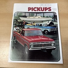 Original 1975 Ford Pickup Truck Sales Brochure 75 F-100 F-150 F-250 F-350 picture