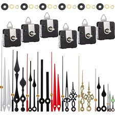 6 PCS Silent Sweep Clock Mechanism Kit 9 Pack Hands Battery Operated Repair picture