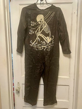 1940’s Vintage Child’s Skeleton Costume with Original Mask picture