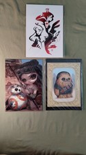 Disney Wonderground Post Card Mini Prints Lot Of 3 Excellent picture