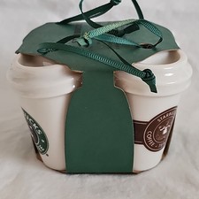 New Starbucks Christmas Holiday Ornaments 2016 Set of 4 Coffee Cups Mermaid Logo picture
