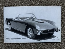 1958 Ferrari 250GT Cabriolet Postcard, Unused, picture
