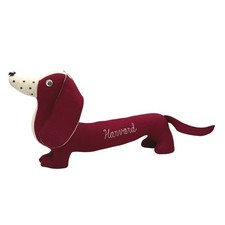 VTG Harvard Collegiate Dachshund plush personality pet MCM Ivy League decor RARE picture