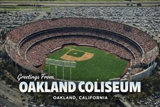 MODERN Postcard - OAKLAND COLISEUM OAKLAND, CALIFORNIA Baseball Stadium A325 picture