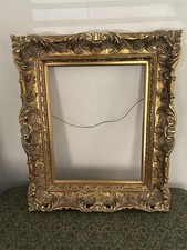 Antique French Baroque High Relief Gold Gilt Picture Frame 22 X 26 picture