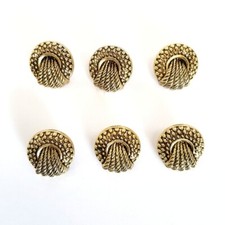 NWOT Vintage Pack of 20 Gold Tone Buttons picture