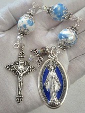 Catholic Heirloom 3 Hail Mary Rosary Chaplet MIRACULOUS MARY DEVOTIONAL picture