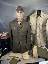 WWII US Army Air Corps Named Uniform Grouping Jacket Pants Hat Etc picture
