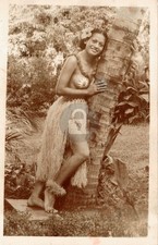 Beautiful Hawaiian Girl Lei RPPC Photo Postcard COPY picture