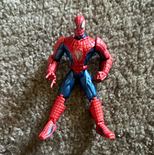 Spider-Man Red Blue Plastic Figure Comic Book Heroes toybiz 1999 picture