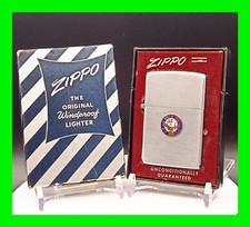 Unfired 1952 Vintage Zippo Lighter And Box With Matching Insert Pat 2032695 RARE picture