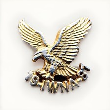 Vintage IWNA 1987 Eagle Gold Tone Lapel Hat Pin BP picture