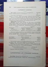 1879 Annual Report LAWRENCE RAILROAD Canfield Ohio Coal Fields Youngstown OH picture
