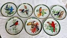 Set Of 7 Vintage 1990 The Songbirds Of Roger Tory Peterson Danbury Mint Plates picture