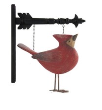 K&K Interiors Arrow Replacement Decorative Hanging Sign, Red picture
