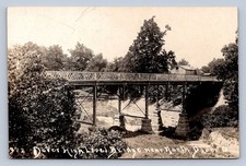 J87/ North Dover Ohio RPPC Postcard c1910 Cleveland Leiter High Bridge 1937 picture