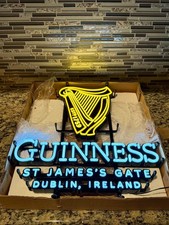 NIB GUINNESS ST. JAMES'S GATE DUBLIN,IRELAND LED SIGN BAR MANCAVE 22x20 picture