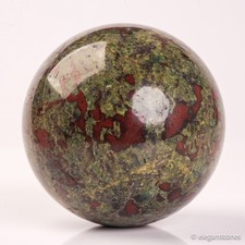 577g70mm Dragon Blood Sphere Crystal Ball Stone Quartz Reiki Healing Jasper picture