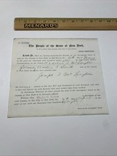 1908 NY Surrogate Court Estate Phoebe Hearst Certified Letters No 23590 Lead SD picture