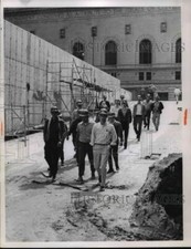 1965 Press Photo Group of Apprentice Plumbers at Construction Site - nef02311 picture