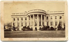 White House Washington D.C. 1866 G. D. Wakely CDV Photo picture