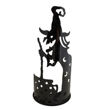Partylite Wilemina Metal Witch Tealight Candle Holder 12 inch picture