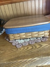 Longaberger 2003 Vacation Keepsake Basket Set-MINT picture