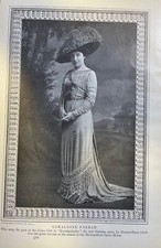 1911 Vintage Magazine Illustration Actress Geraldine Farrar picture