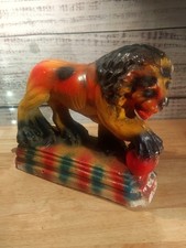 1930s Carnival Chalkware Medici Lion Prize picture