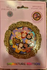 Disney pin - PALM Circle of Friendship - Ariel, Belle, Rapunzel, Moana & Tiana picture