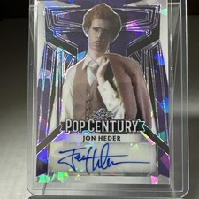 2023 Leaf Metal Pop Century Jon Heder Auto Autograph Prismatic Purple #/15 picture
