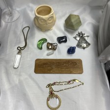 Junk Drawer Trinket Lot Of  11 Pieces Vtg/modern onyx  Whimsical Cats & more picture